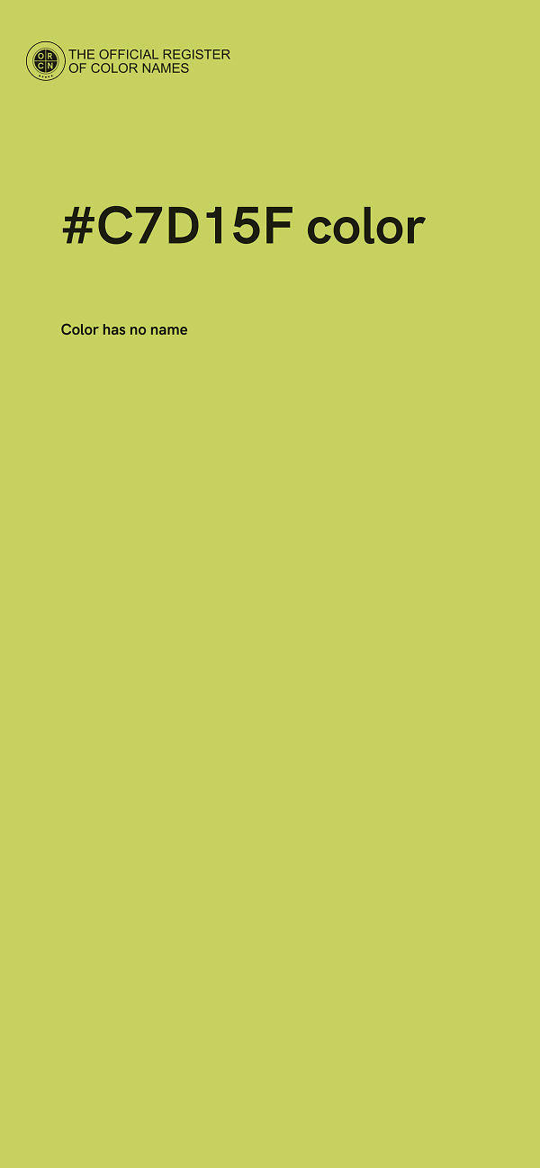 #C7D15F color image