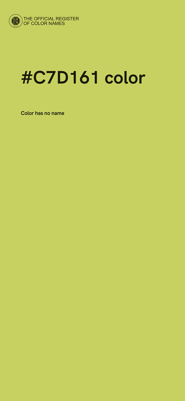 #C7D161 color image