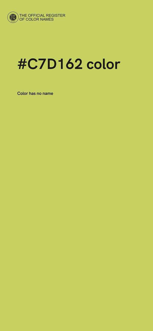 #C7D162 color image