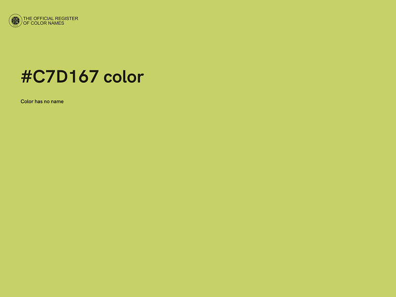#C7D167 color image