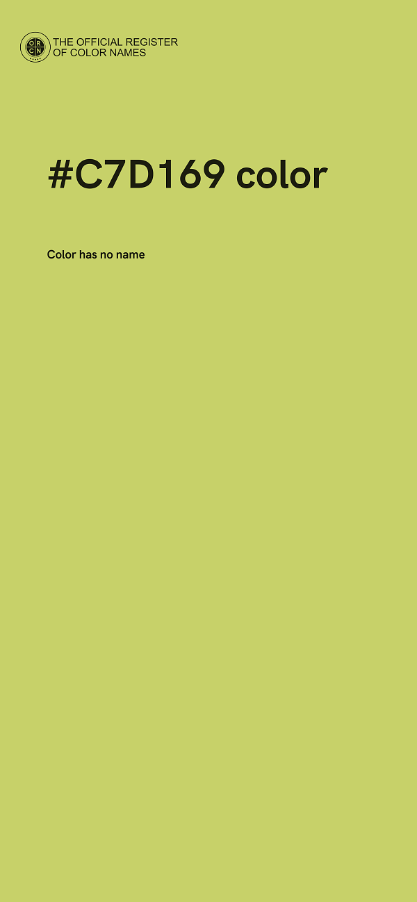 #C7D169 color image