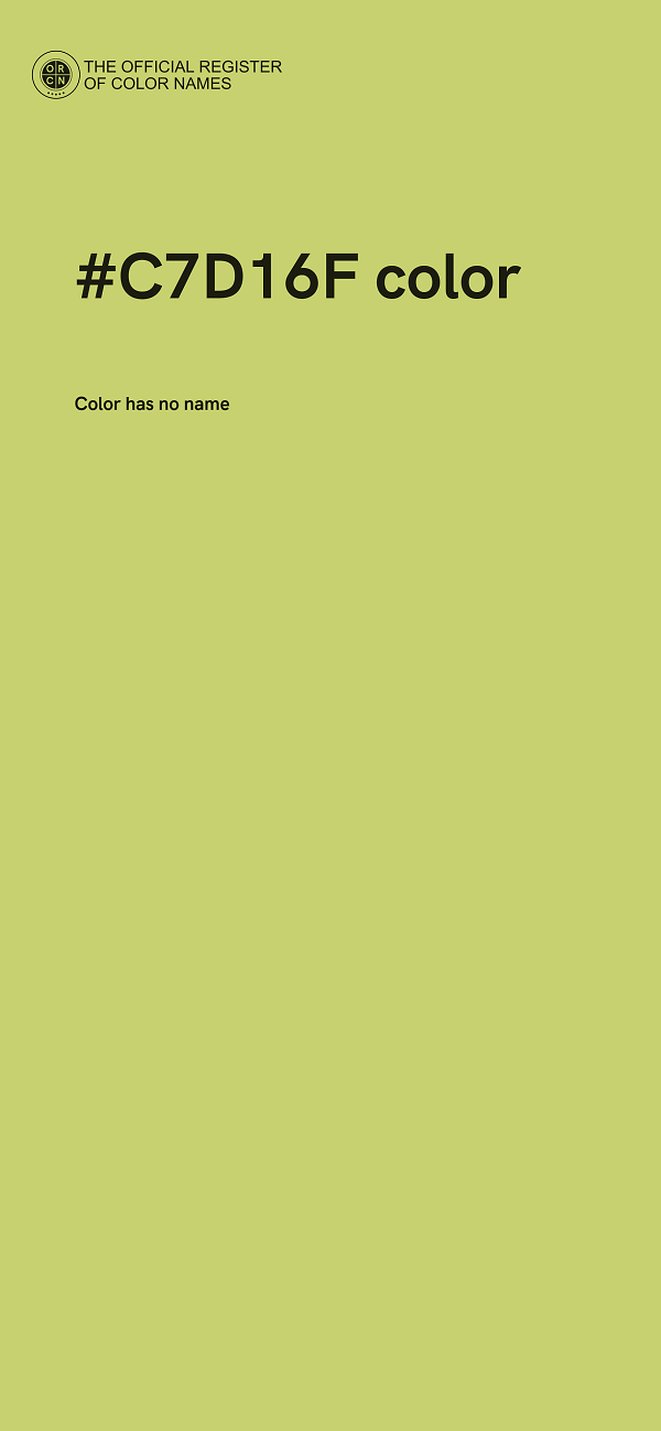 #C7D16F color image
