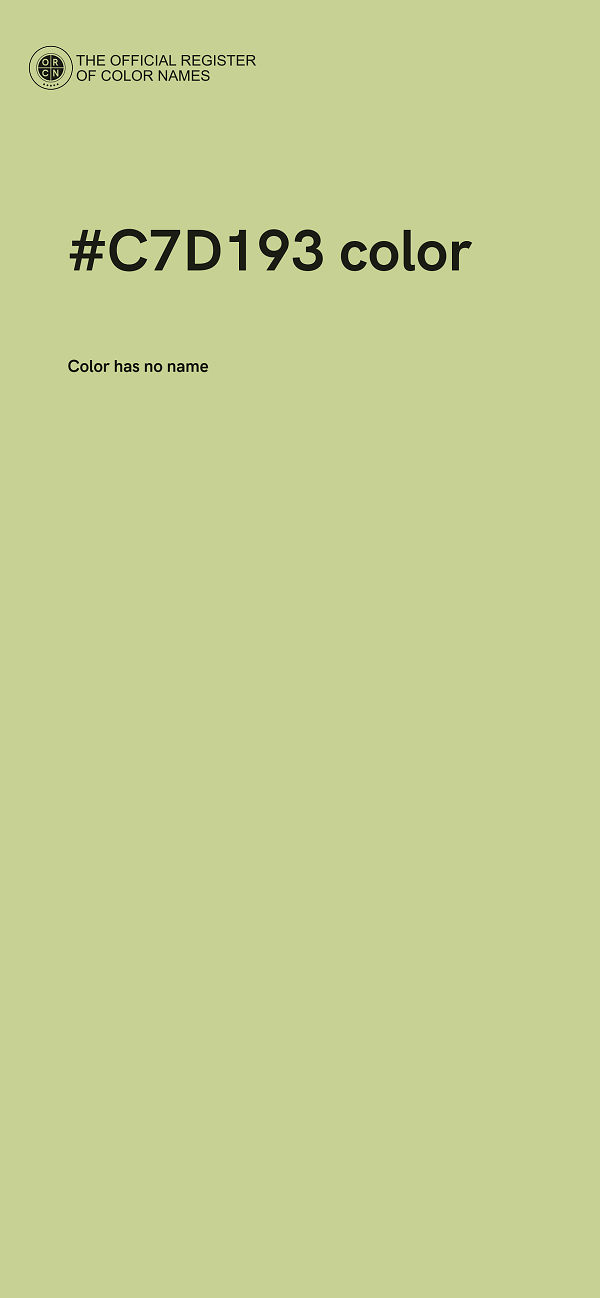 #C7D193 color image