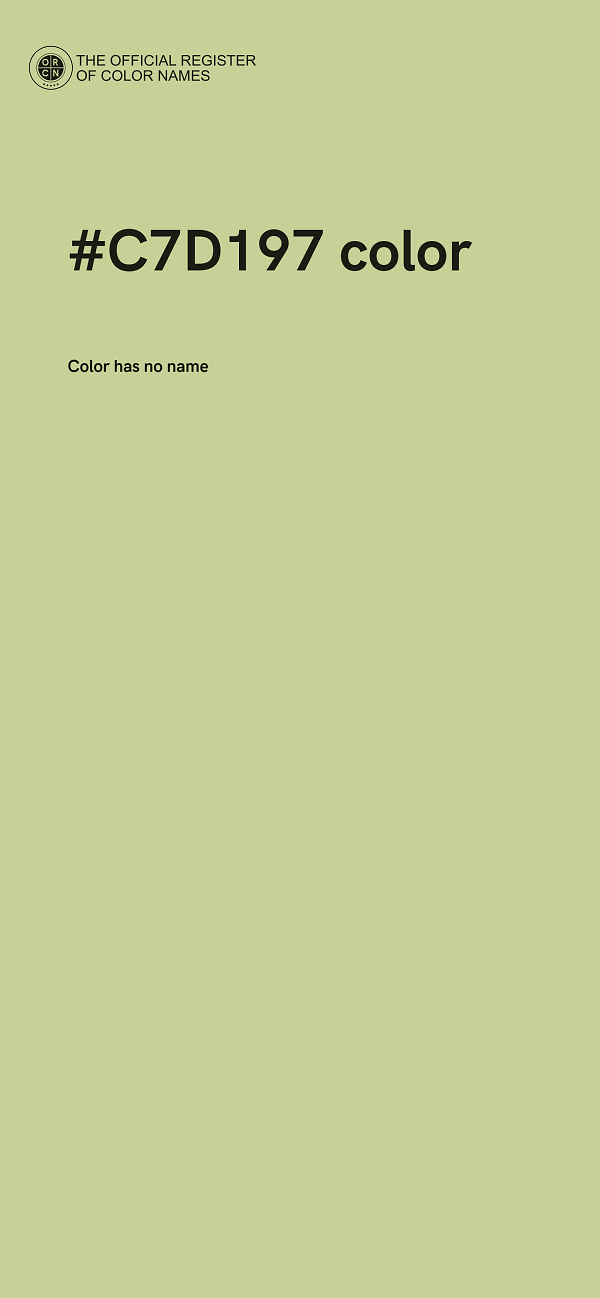 #C7D197 color image