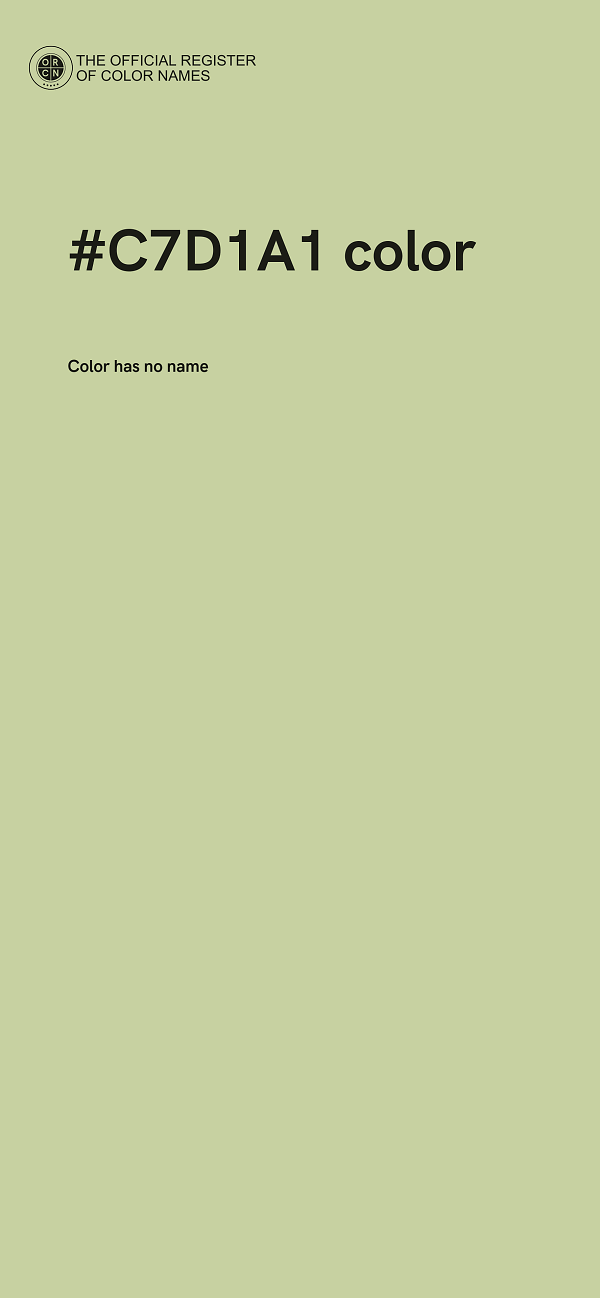 #C7D1A1 color image
