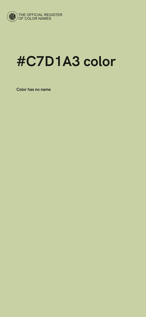 #C7D1A3 color image