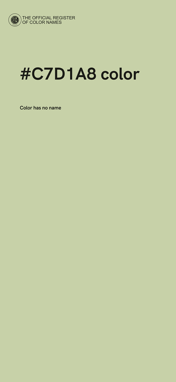 #C7D1A8 color image