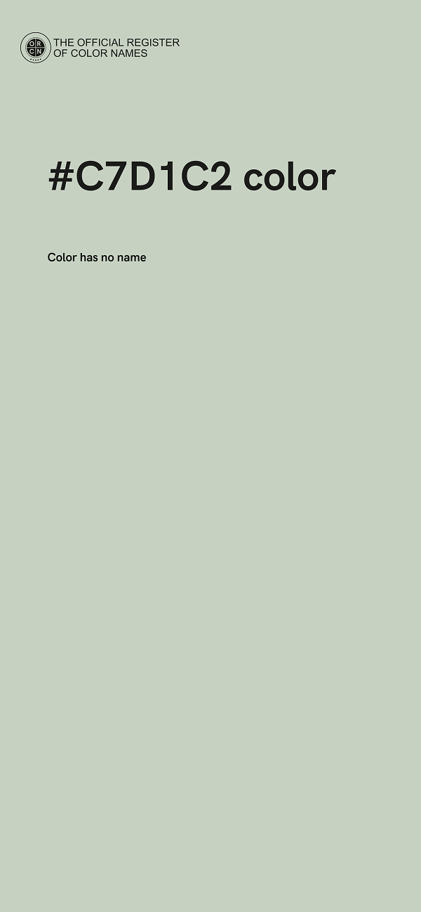 #C7D1C2 color image