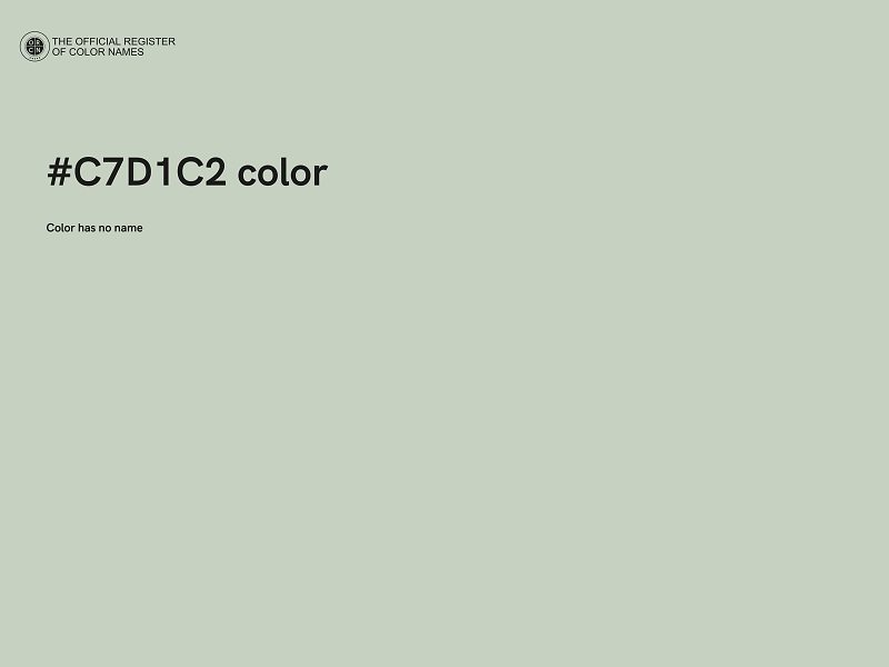 #C7D1C2 color image