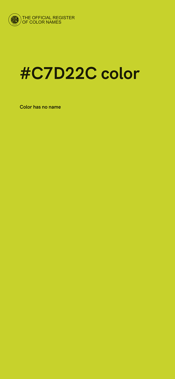 #C7D22C color image