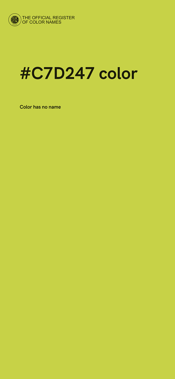 #C7D247 color image