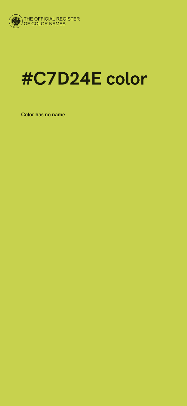#C7D24E color image