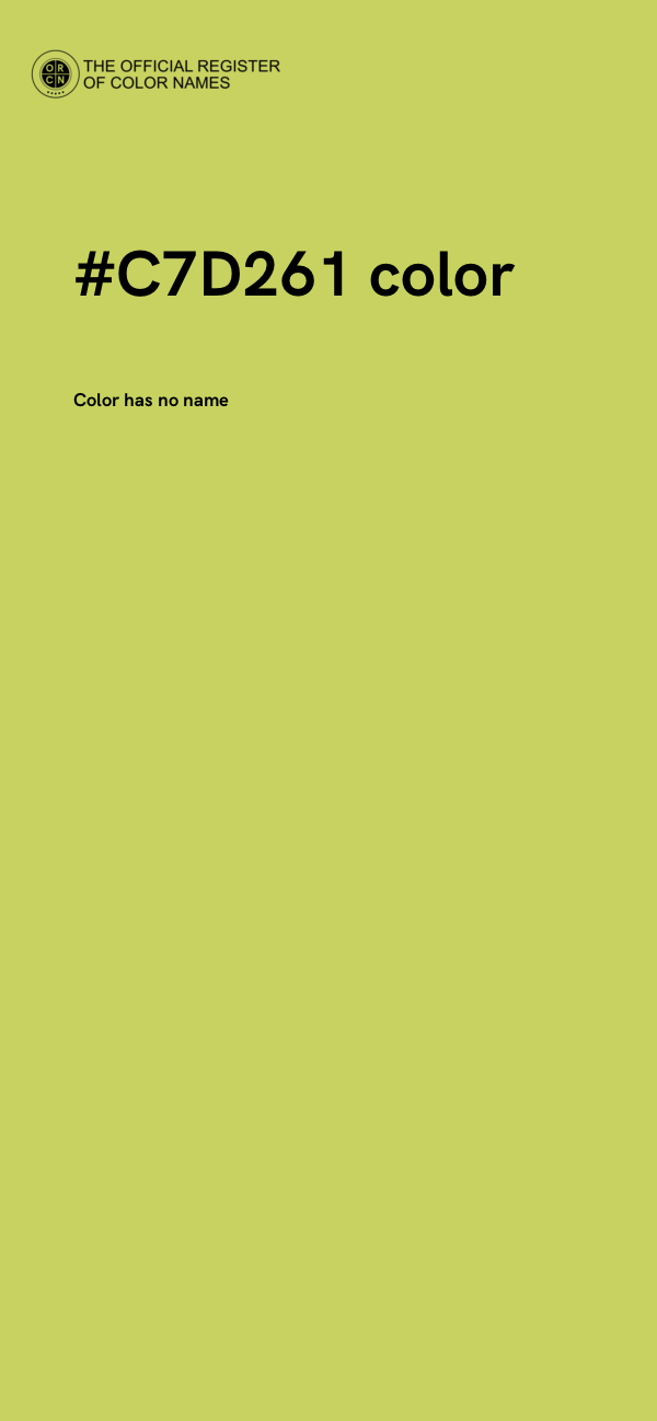 #C7D261 color image