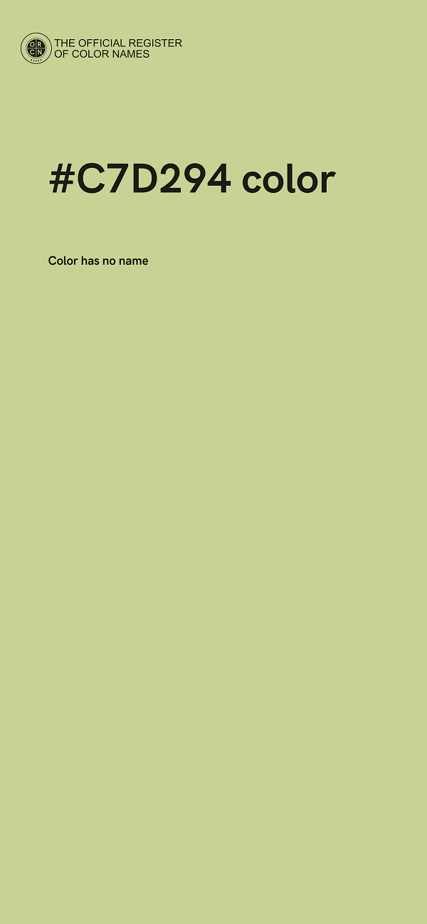 #C7D294 color image