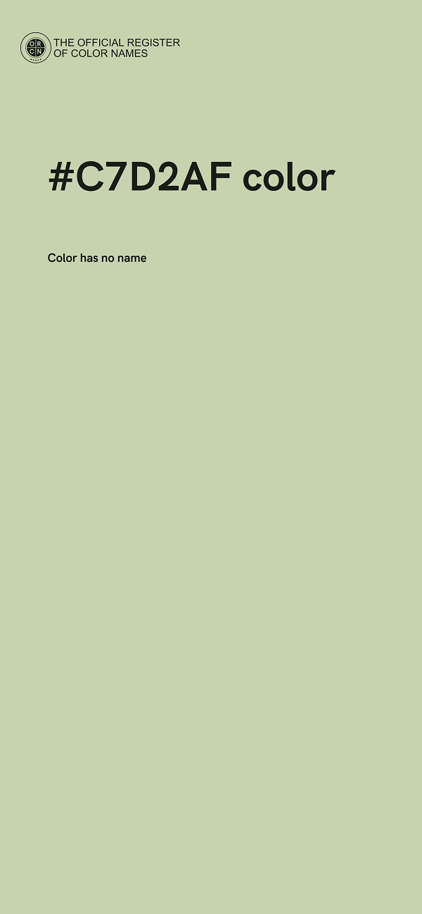 #C7D2AF color image