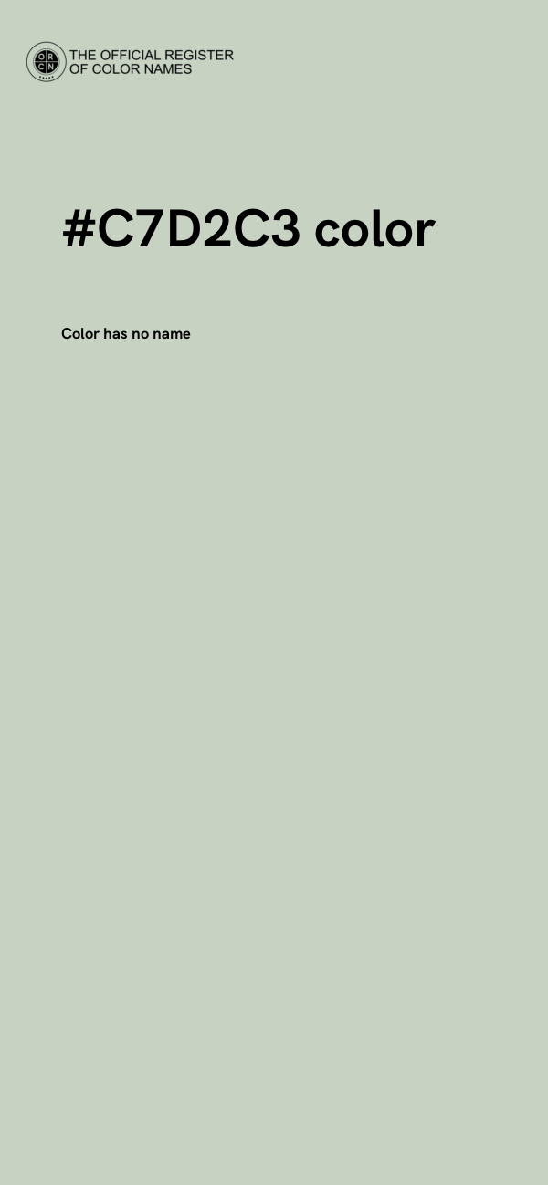 #C7D2C3 color image