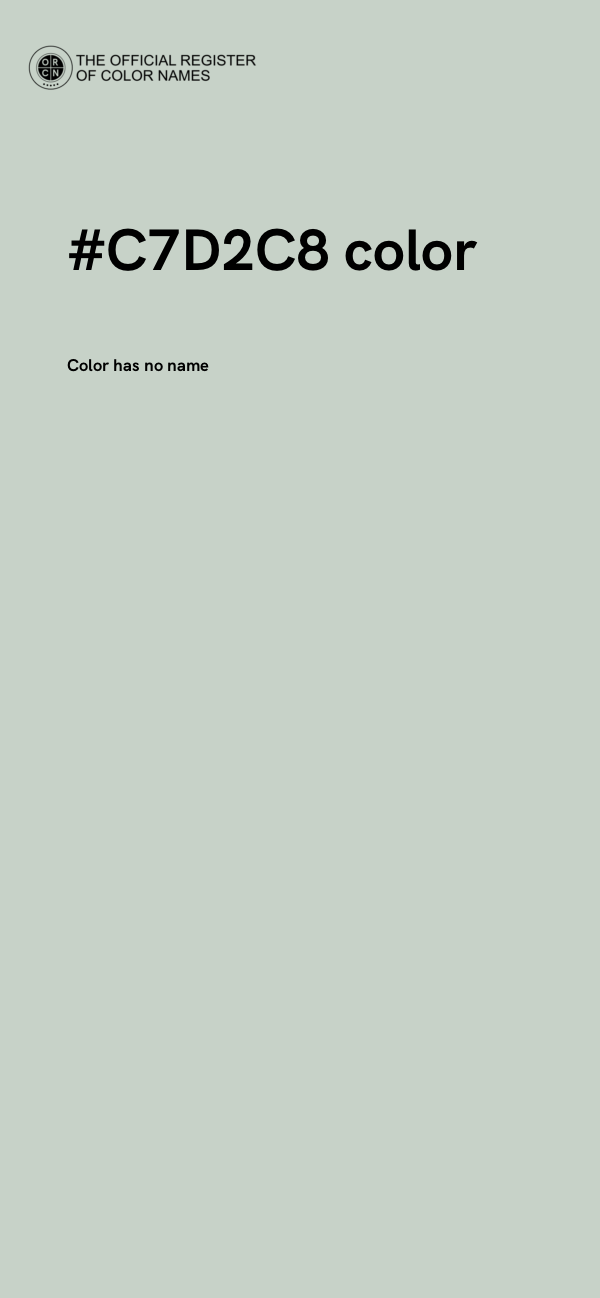 #C7D2C8 color image