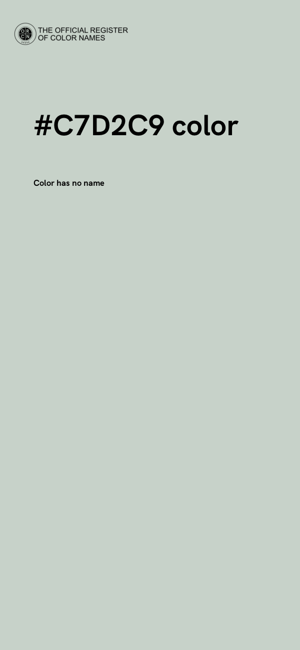 #C7D2C9 color image