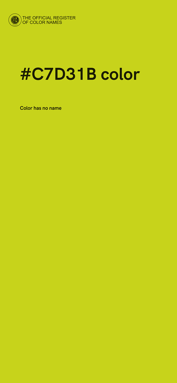 #C7D31B color image