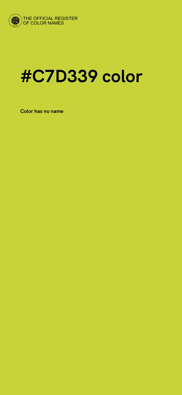 #C7D339 color image