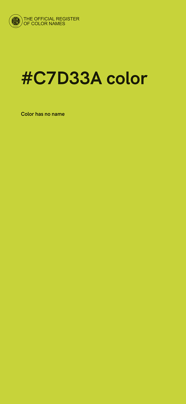 #C7D33A color image