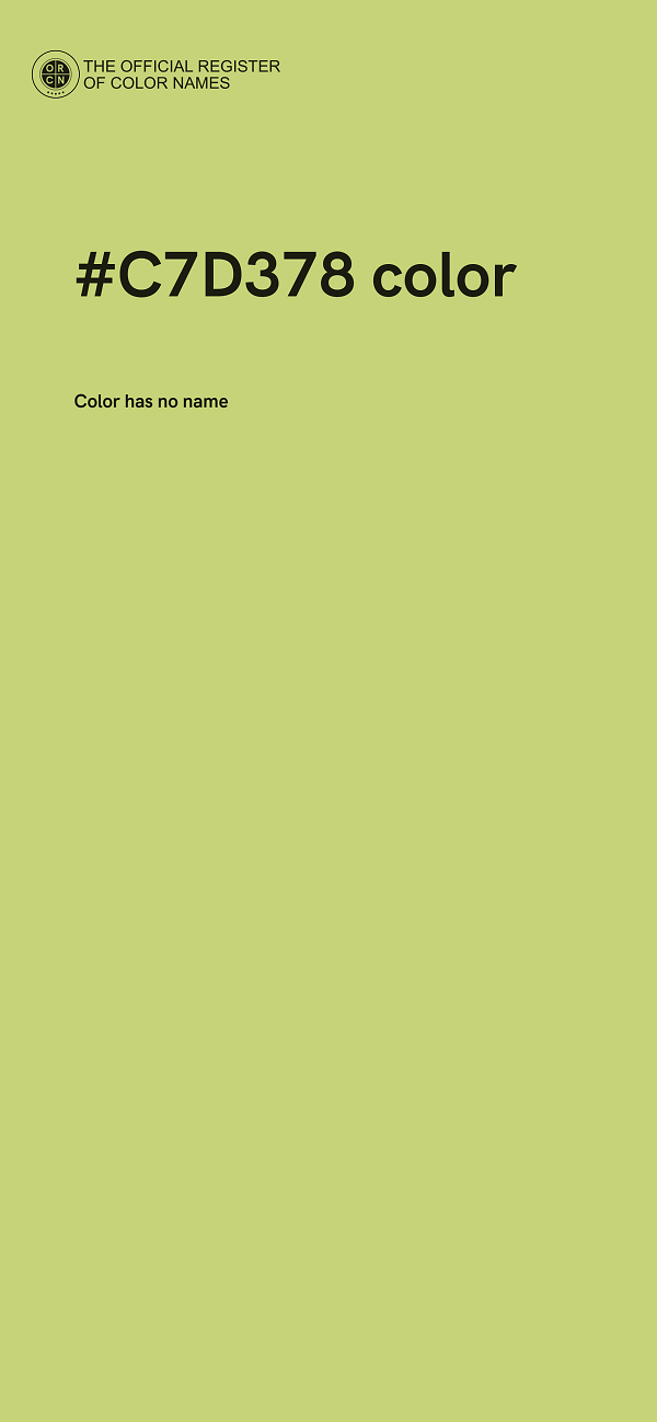 #C7D378 color image