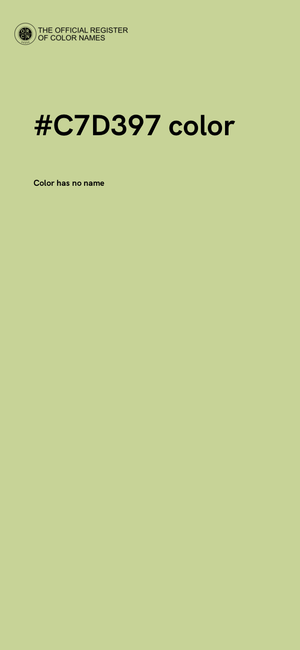 #C7D397 color image