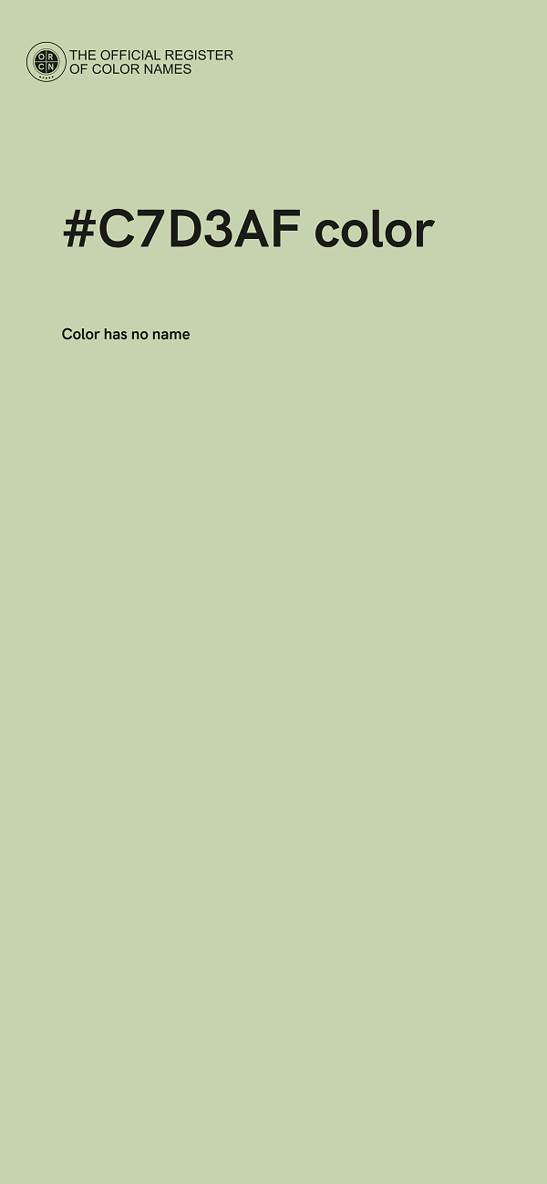 #C7D3AF color image