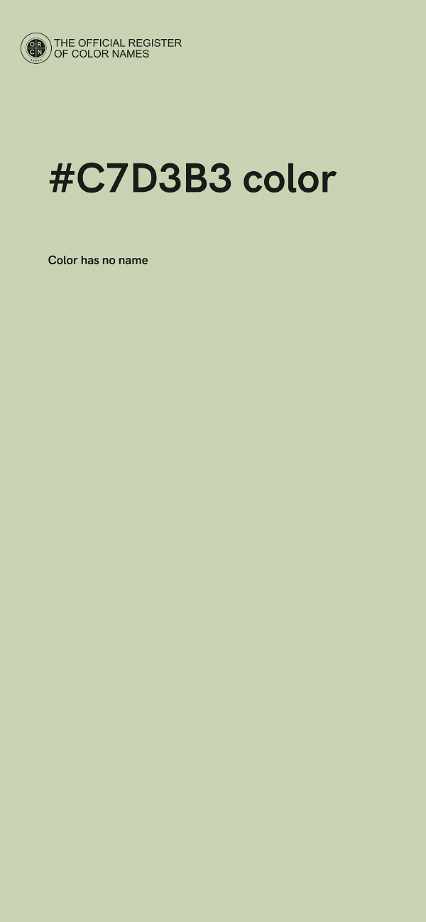 #C7D3B3 color image
