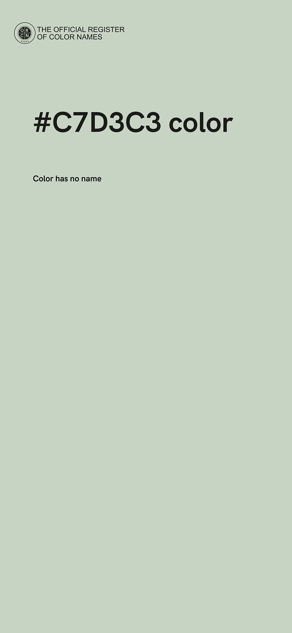 #C7D3C3 color image