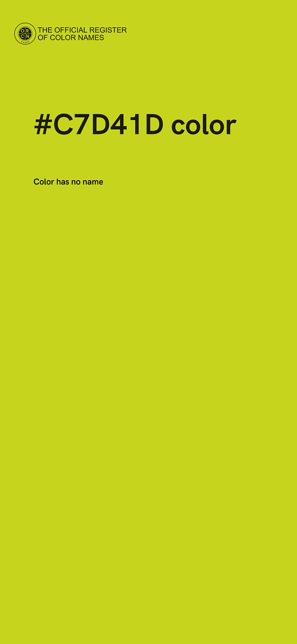 #C7D41D color image