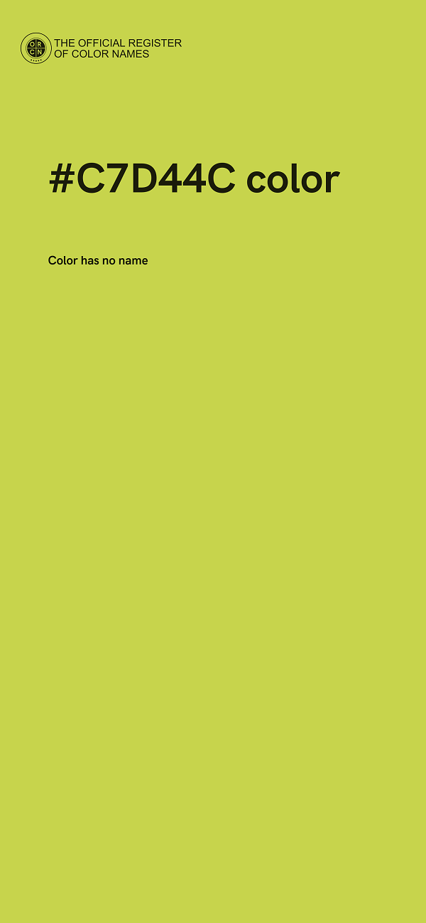 #C7D44C color image