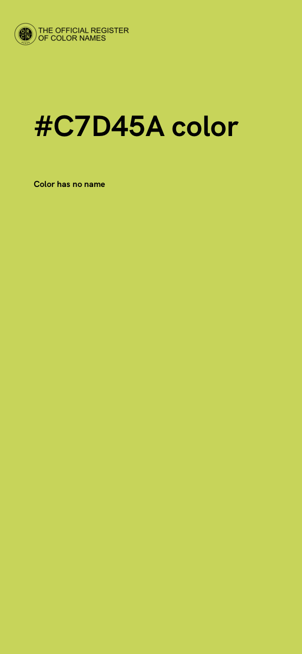 #C7D45A color image