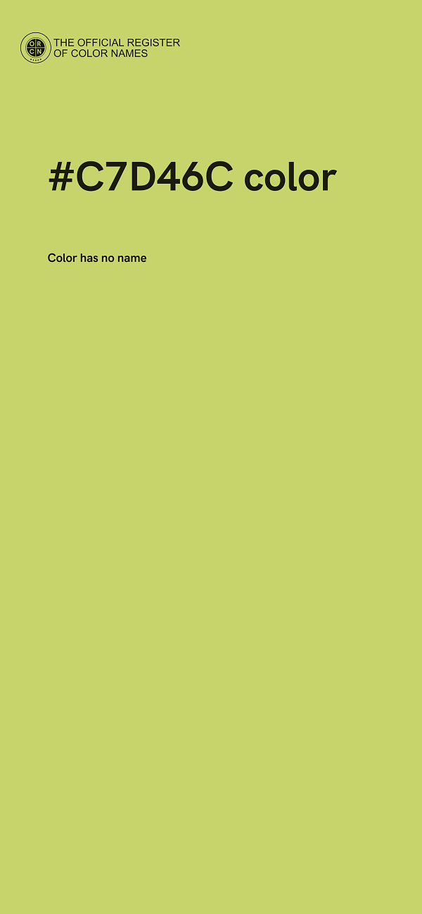#C7D46C color image