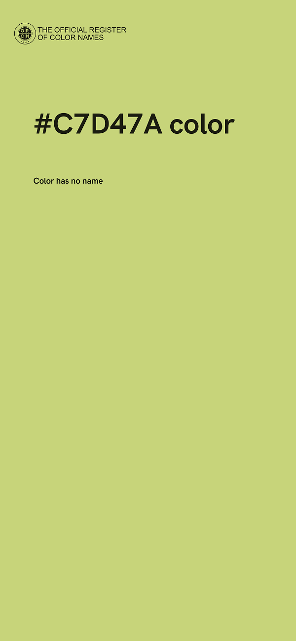 #C7D47A color image