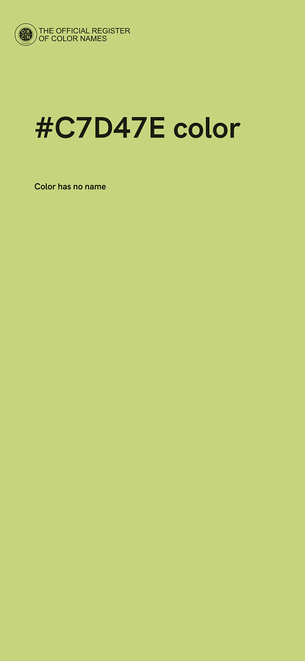 #C7D47E color image