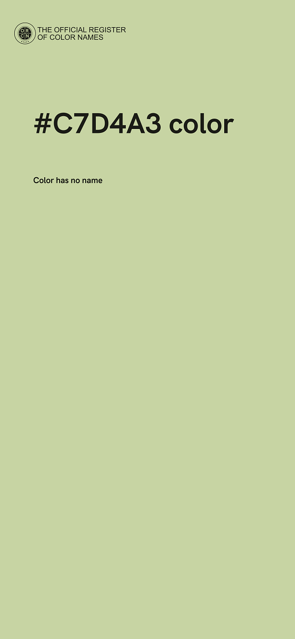 #C7D4A3 color image