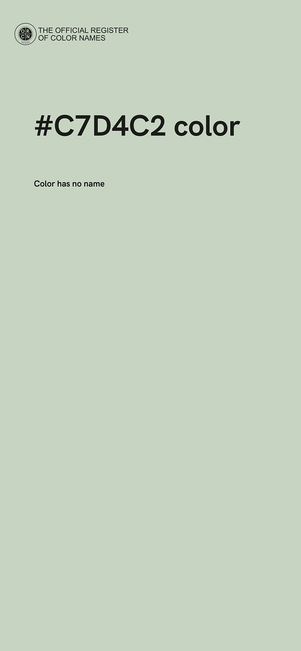 #C7D4C2 color image