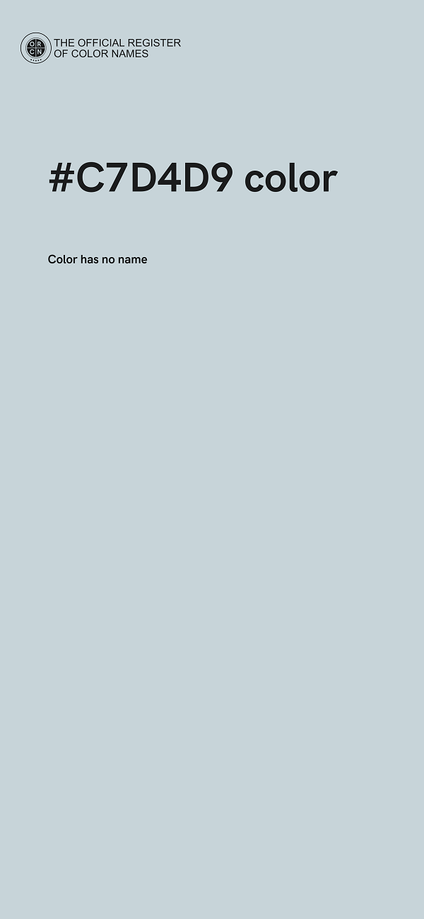 #C7D4D9 color image