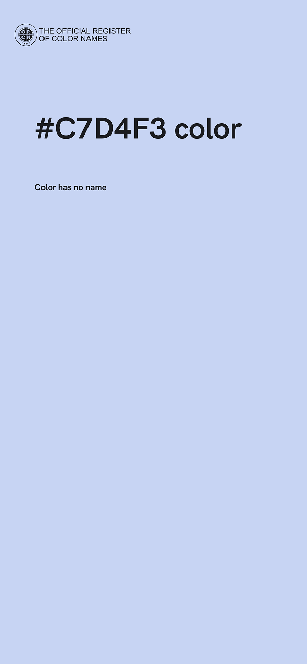 #C7D4F3 color image