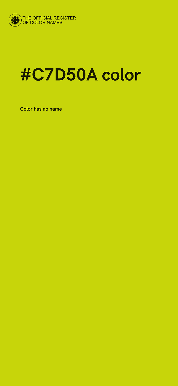 #C7D50A color image