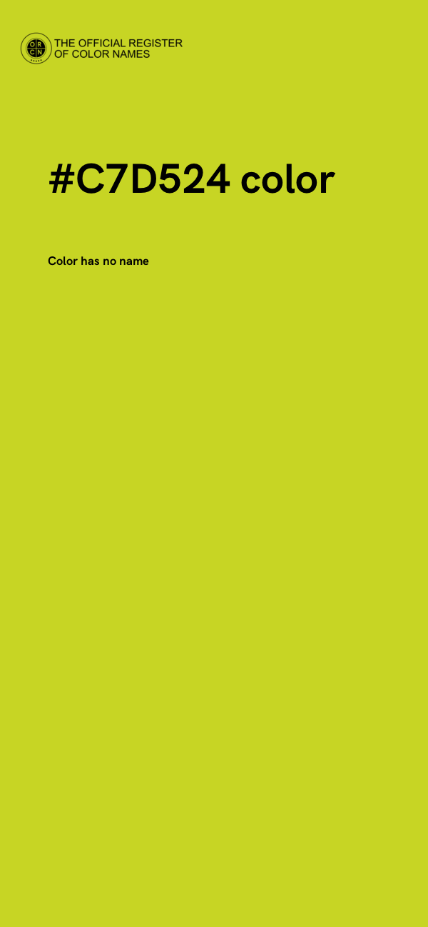 #C7D524 color image