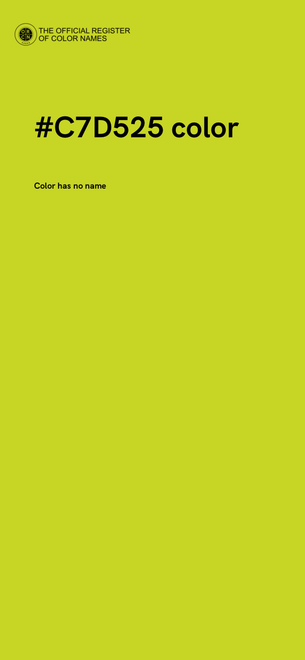 #C7D525 color image
