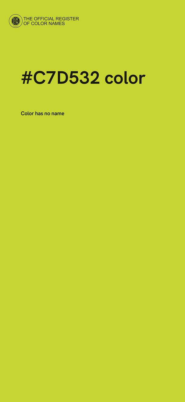 #C7D532 color image