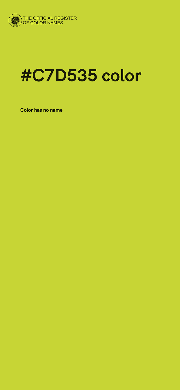 #C7D535 color image