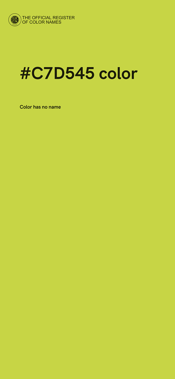 #C7D545 color image