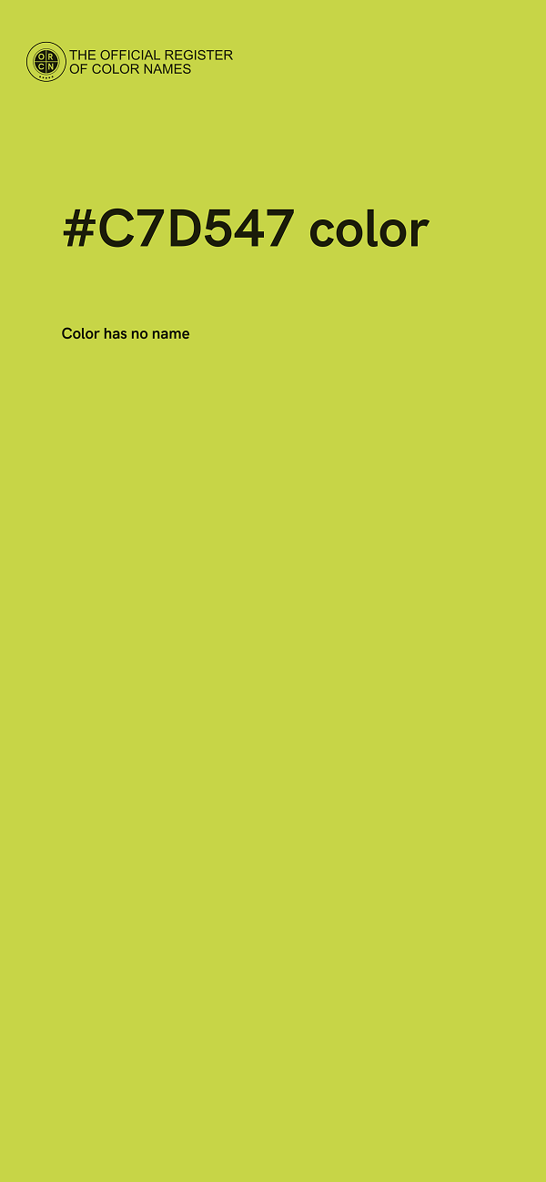 #C7D547 color image