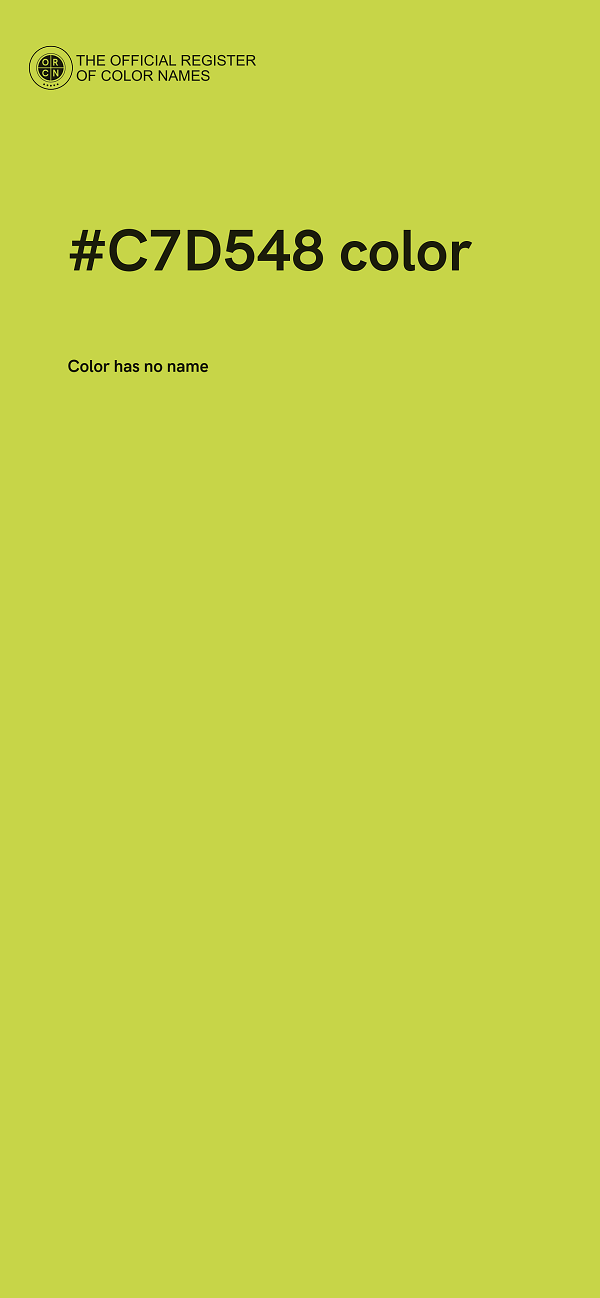 #C7D548 color image