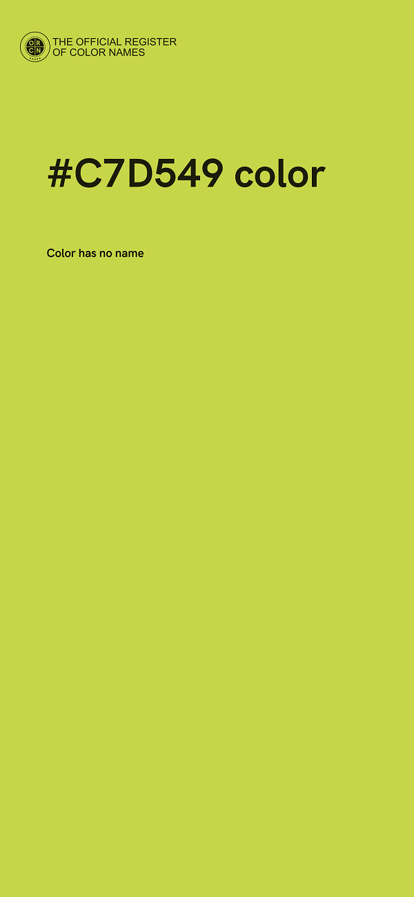 #C7D549 color image