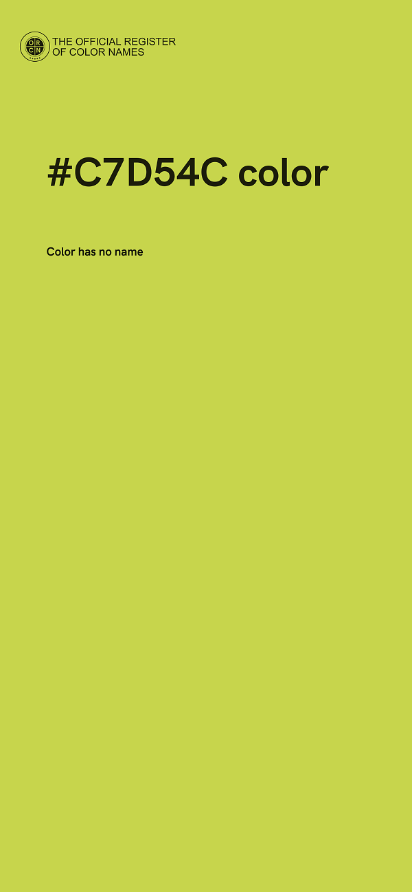 #C7D54C color image